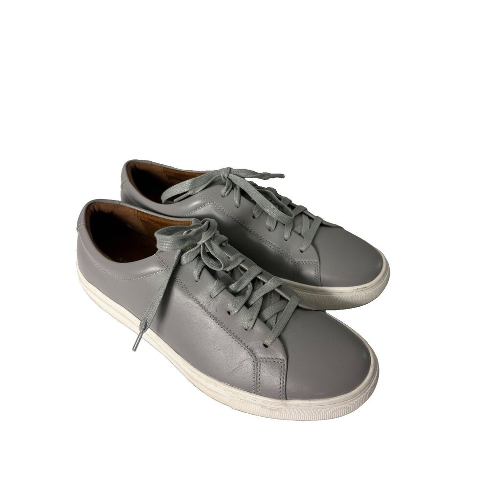 New Republic Mens Kurt Sneakers Gray leather N2D-01-148  Sz 10 MINT
